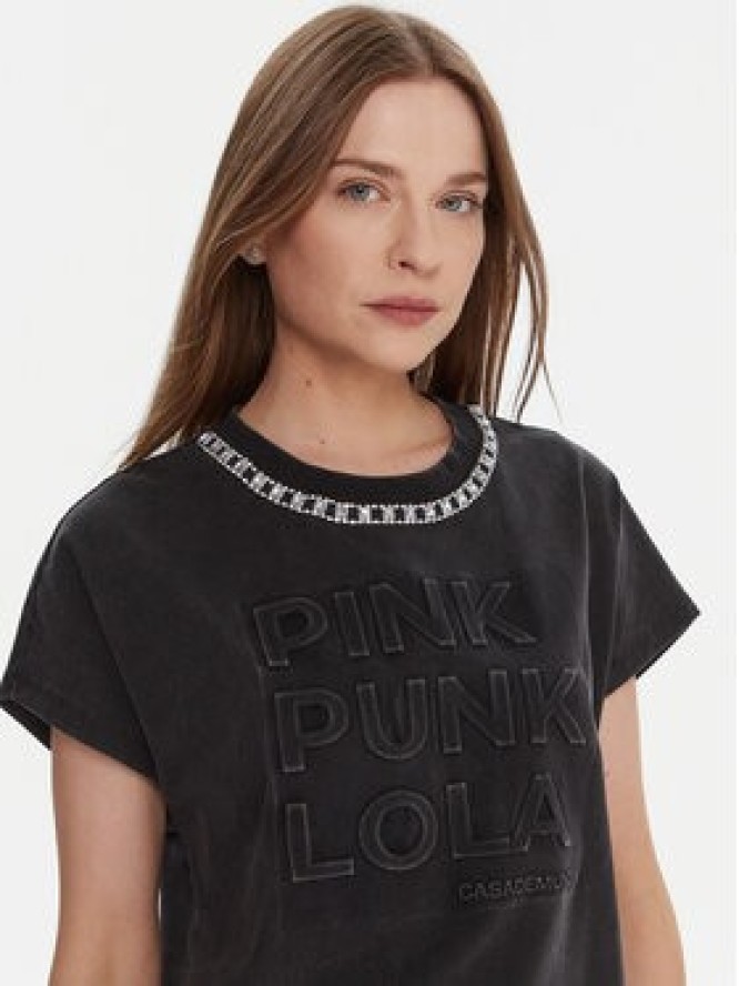 LOLA CASADEMUNT T-Shirt LF2515030 Szary Loose Fit