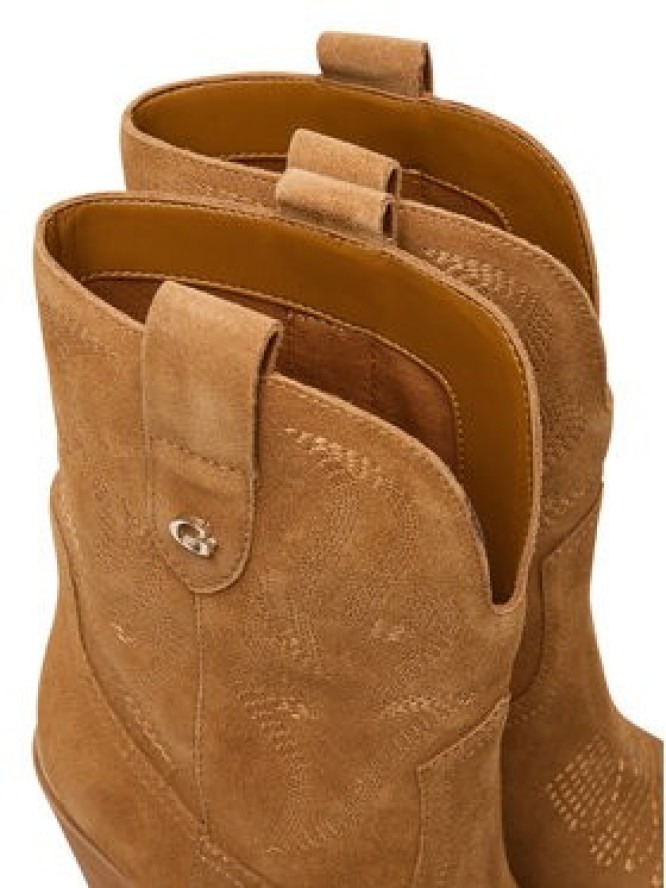 Guess Kowbojki FLTSAL SUE10 Brązowy