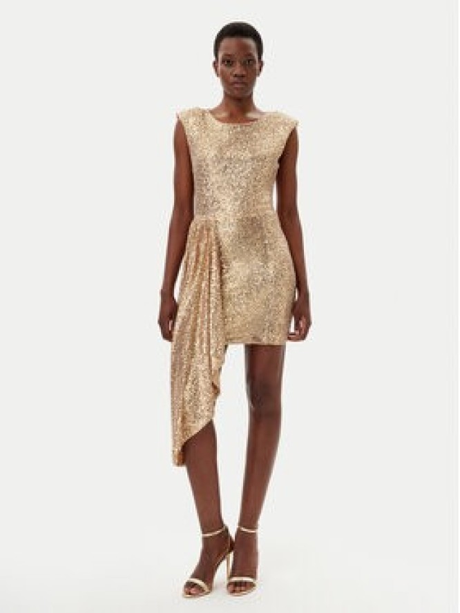 Gaudi Sukienka koktajlowa 511FD14008 Złoty Regular Fit