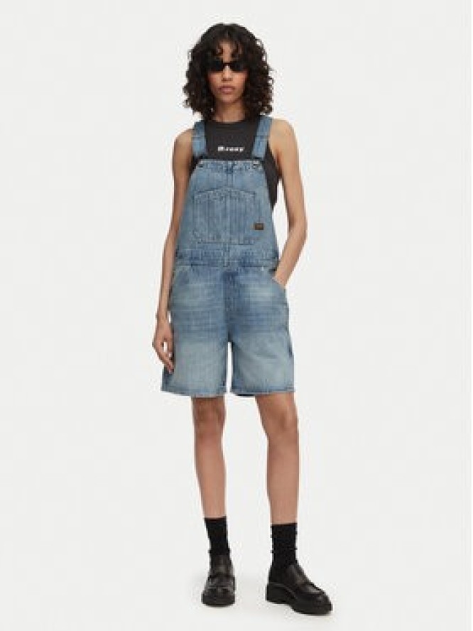 G-Star Raw Ogrodniczki D28887-D788 Niebieski Loose Fit
