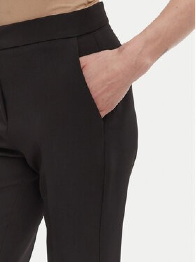 Maryley Spodnie materiałowe 25EB587/43NE Czarny Regular Fit