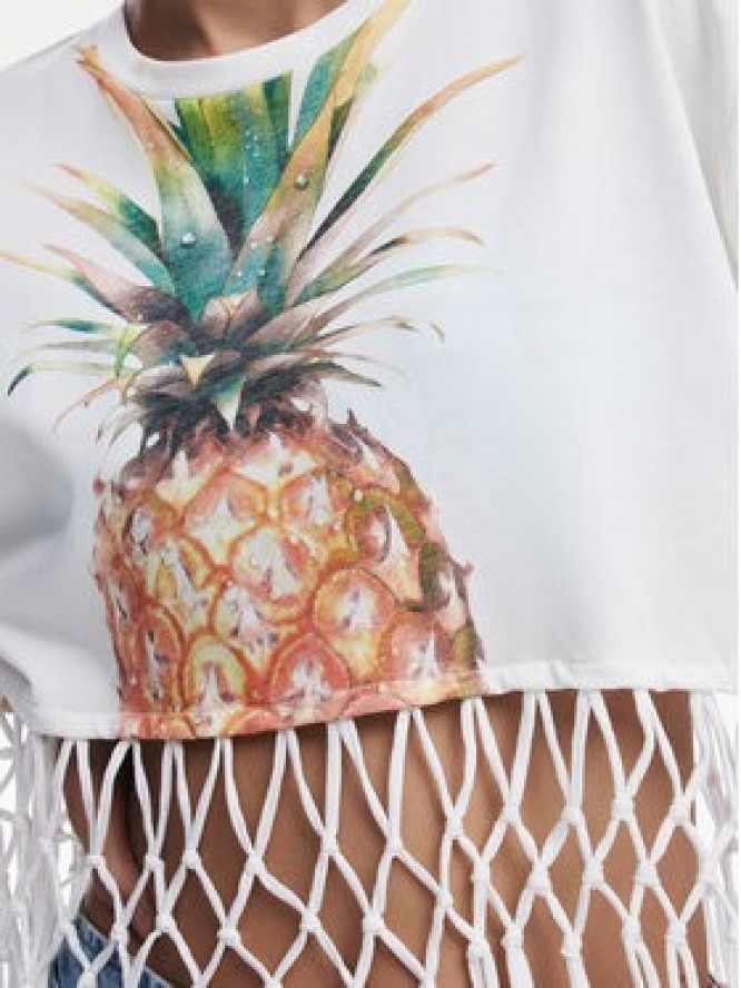 Desigual T-Shirt 25SWTKAN Écru Regular Fit