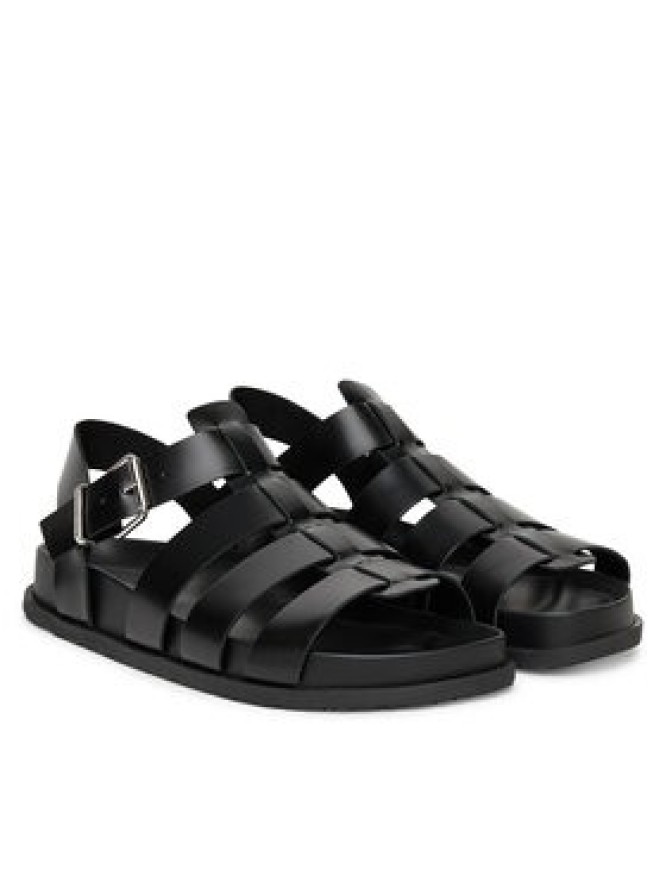 Tommy Jeans Sandały Tjw Fisherman Patent Sandal EN0EN02874 Czarny