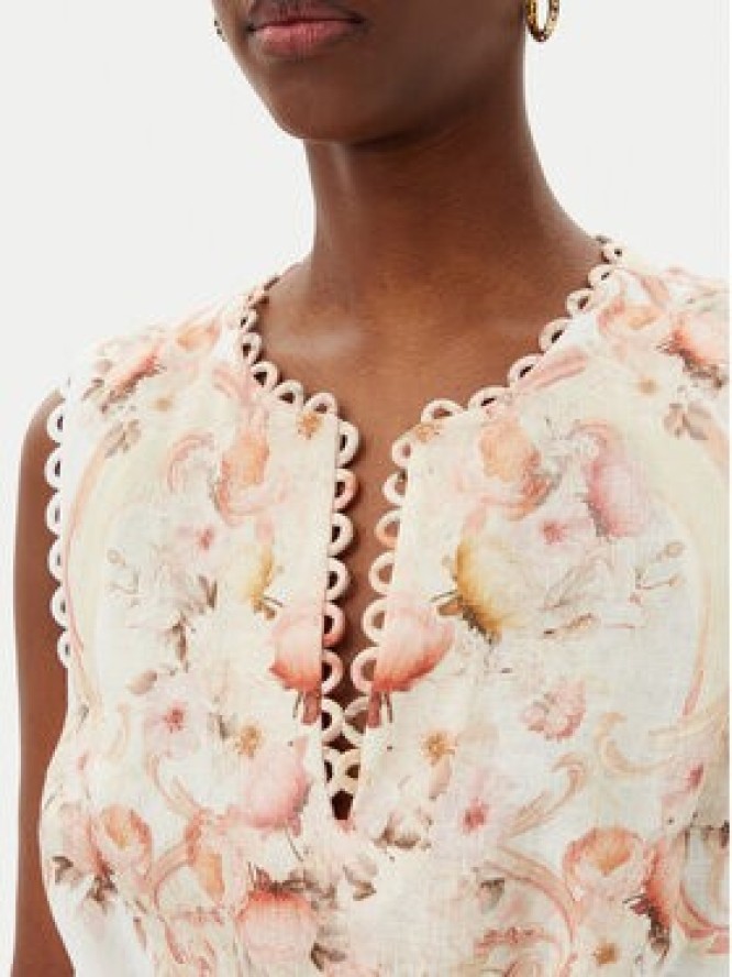 TWINSET Sukienka letnia 251TT2441 Beżowy Regular Fit