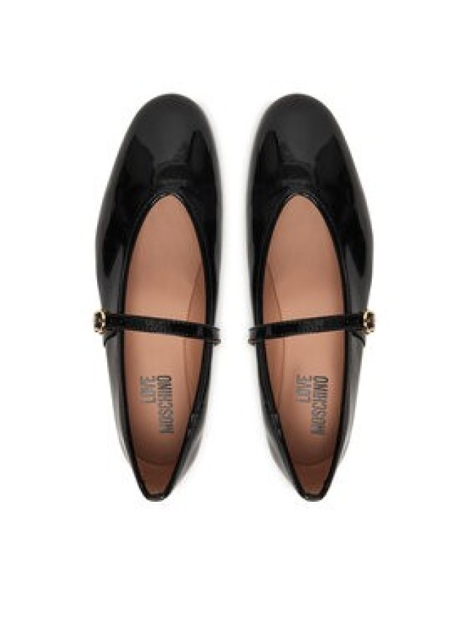 LOVE MOSCHINO Baleriny JA11101G1OIH0000 Czarny