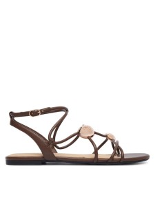 Guess Sandały FLTTAB ELE03 Brązowy