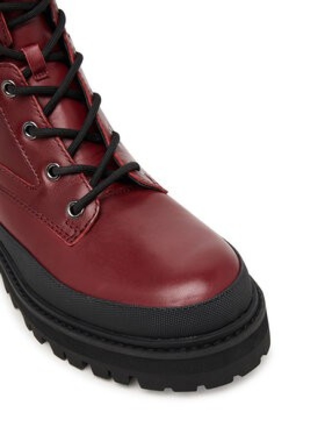 Guess Trzewiki FLFB2D LEA10 Bordowy