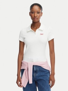 Tommy Jeans Polo DW0DW23140 Biały Regular Fit