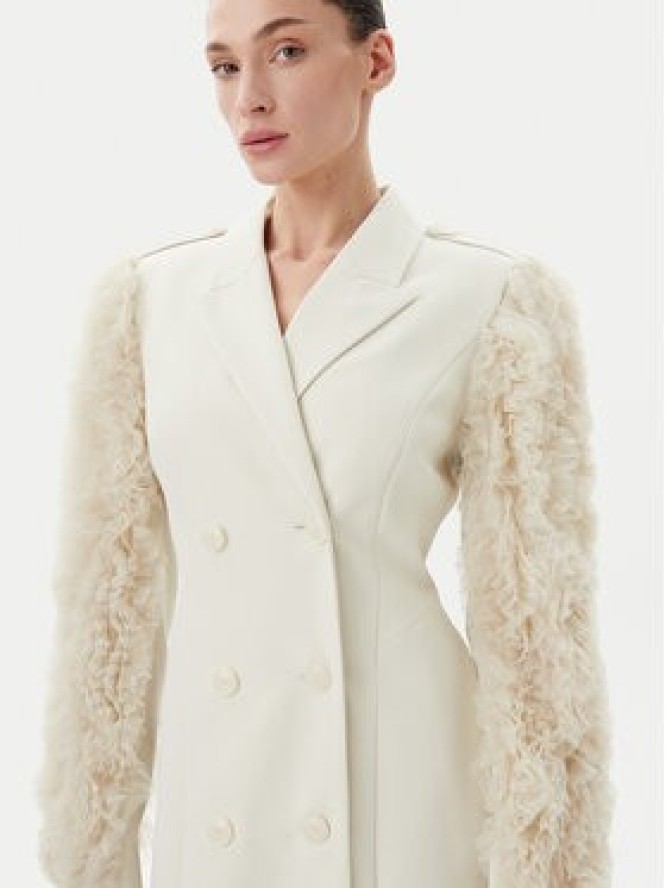 Bruuns Bazaar Sukienka koktajlowa Rubysus Tiwa BBW4443 Écru Regular Fit