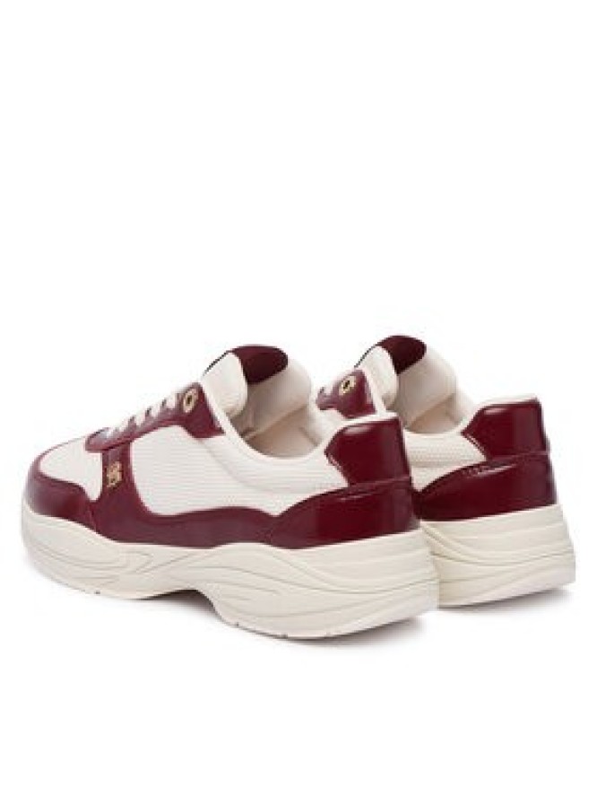 Tommy Hilfiger Sneakersy Modern Runner Shiny Leather FW0FW09413 Bordowy