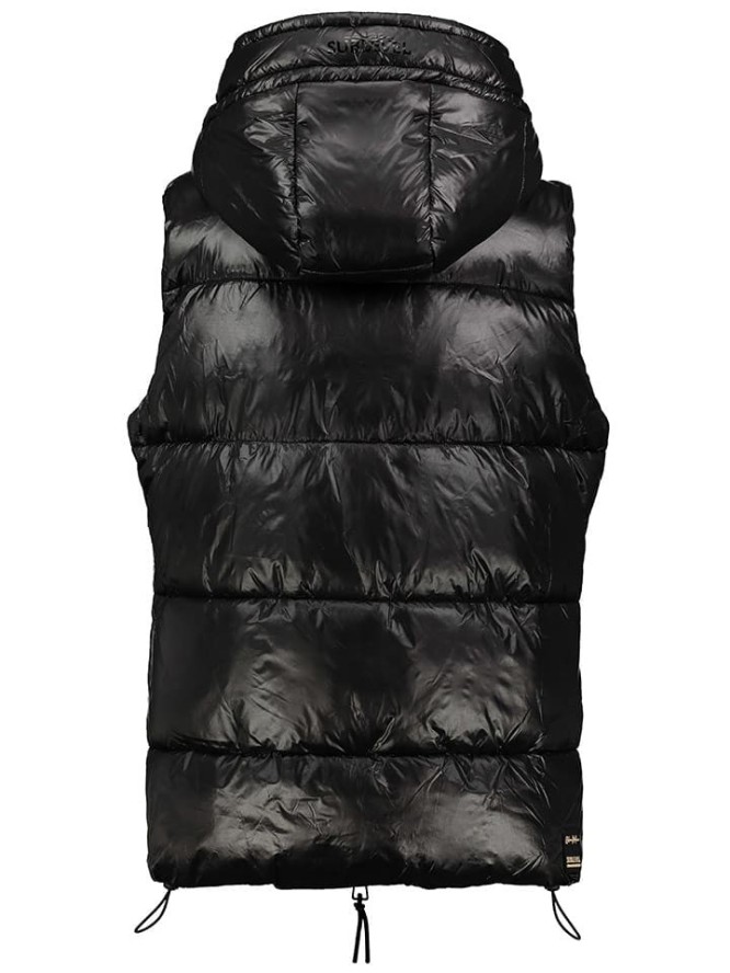 Sublevel Kamizelka pikowana w kolorze czarnym rozmiar: XXL