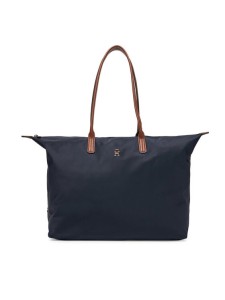Tommy Hilfiger Torebka Popette Maxi Tote AW0AW17996 Granatowy