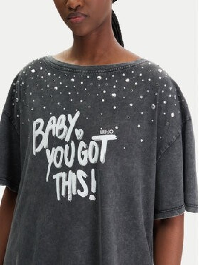 Liu Jo T-Shirt WA6131 J3868 Szary Regular Fit