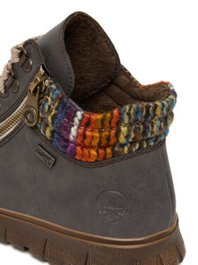 Rieker Trzewiki N1305-45 Szary