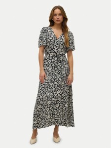 Vero Moda Sukienka letnia Alba 10330301 Czarny Regular Fit