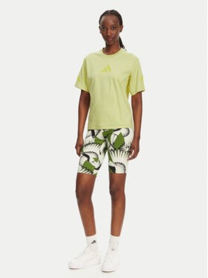 adidas T-Shirt Z.N.E. JC5400 Żółty Regular Fit