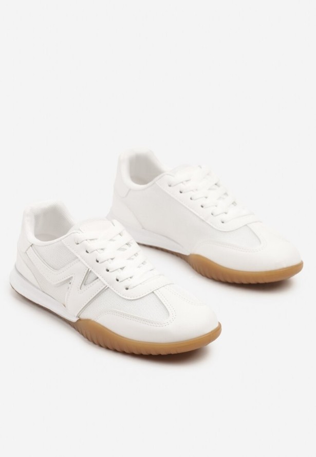 Białe Sneakersy Klasyczne Tenisówki Istia