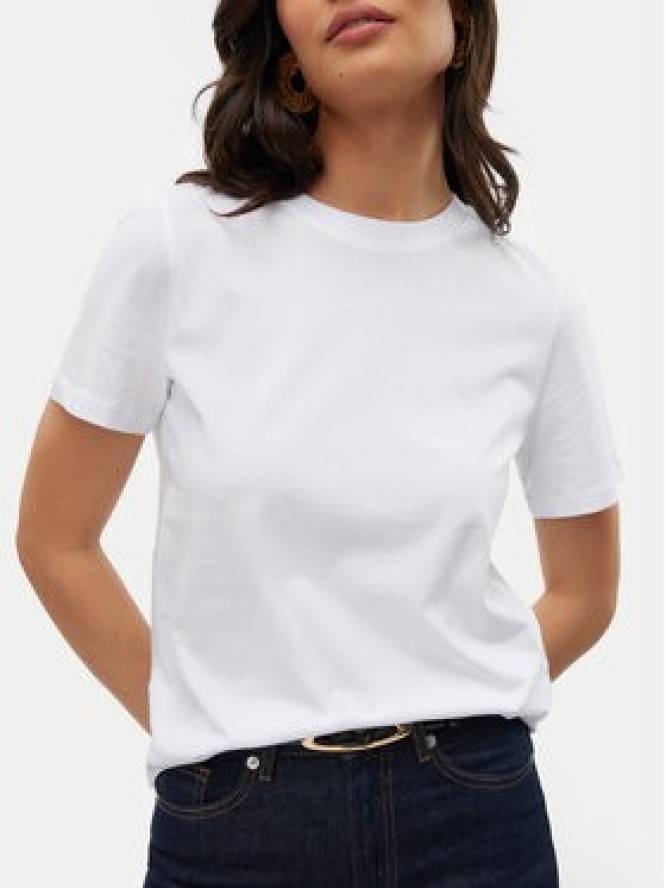 Vero Moda T-Shirt Paulina 10316991 Biały Regular Fit