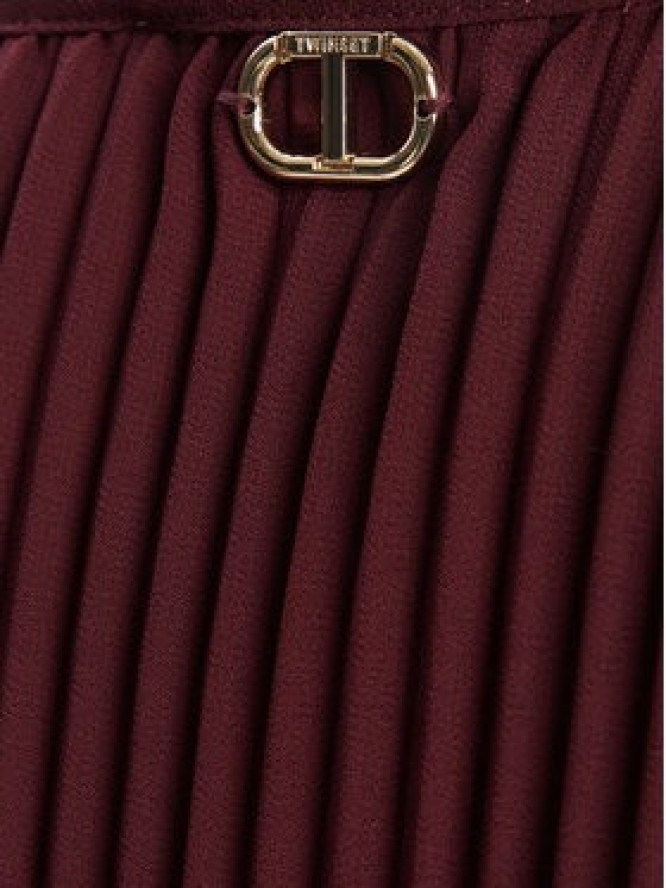 TWINSET Sukienka wieczorowa 252TP2641 Bordowy Regular Fit