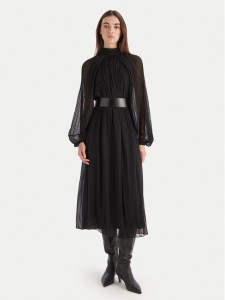 KAOS Sukienka koktajlowa RI1GX006 Czarny Regular Fit