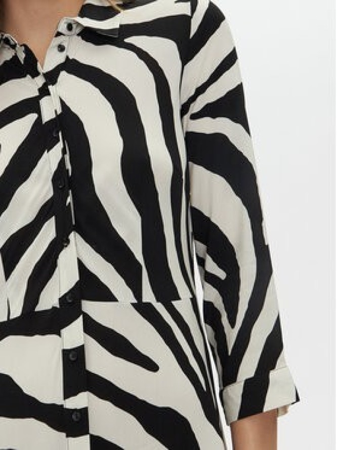 YAS Sukienka koszulowa Savanna 26022663 Beżowy Loose Fit