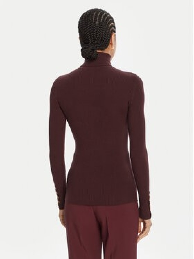 Elisabetta Franchi Golf MK-11B-56E2-V290 Bordowy Slim Fit