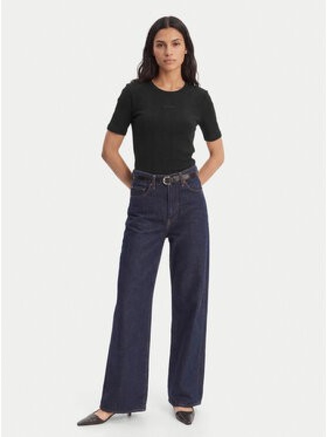 Calvin Klein T-Shirt Varigated LV044F211G Czarny Slim Fit