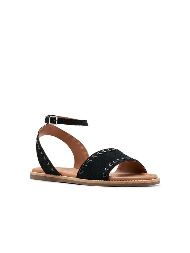 Clarks Skórzane sandały "Maritime May" w kolorze czarnym rozmiar: 37,5
