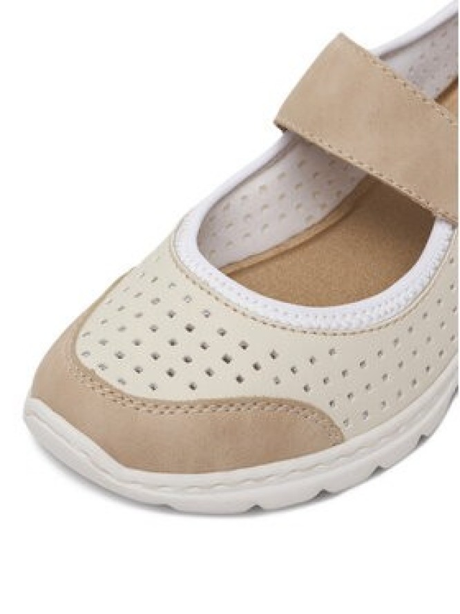 Rieker Półbuty CEO-L32B5-81 Kremowy