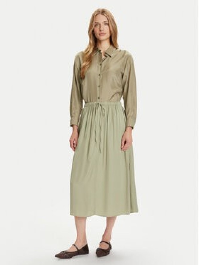 Marc O'Polo Spódnica midi 506 1169 20053 Zielony Flared Fit