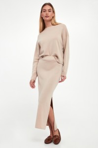 Spódnica wełniana midi Merce1 MARELLA MONOCHROME