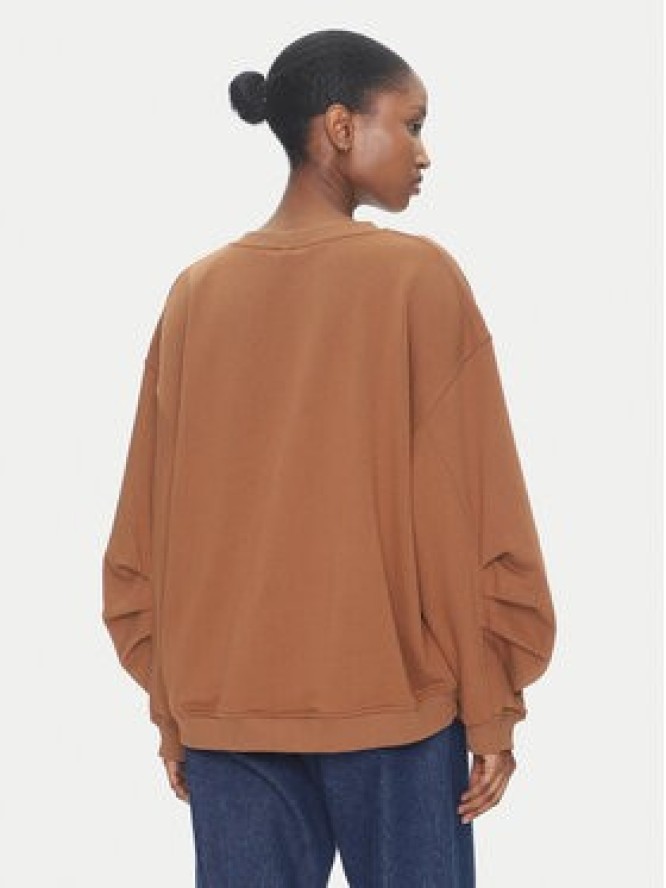 ViCOLO Bluza RD0178 Brązowy Reglan Fit