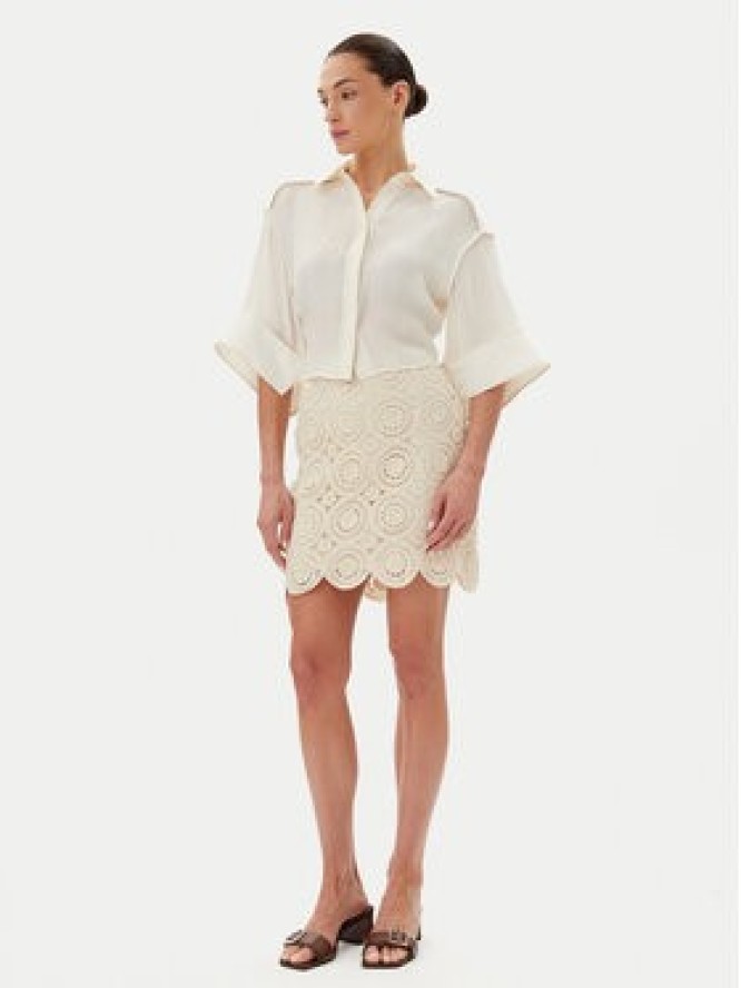 Vila Spódnica mini Risse 14105865 Beżowy Regular Fit