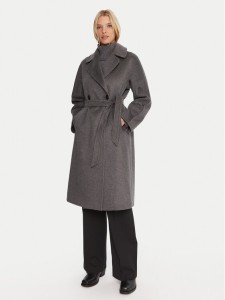 Weekend Max Mara Płaszcz przejściowy Cascia 2525016072 Szary Regular Fit