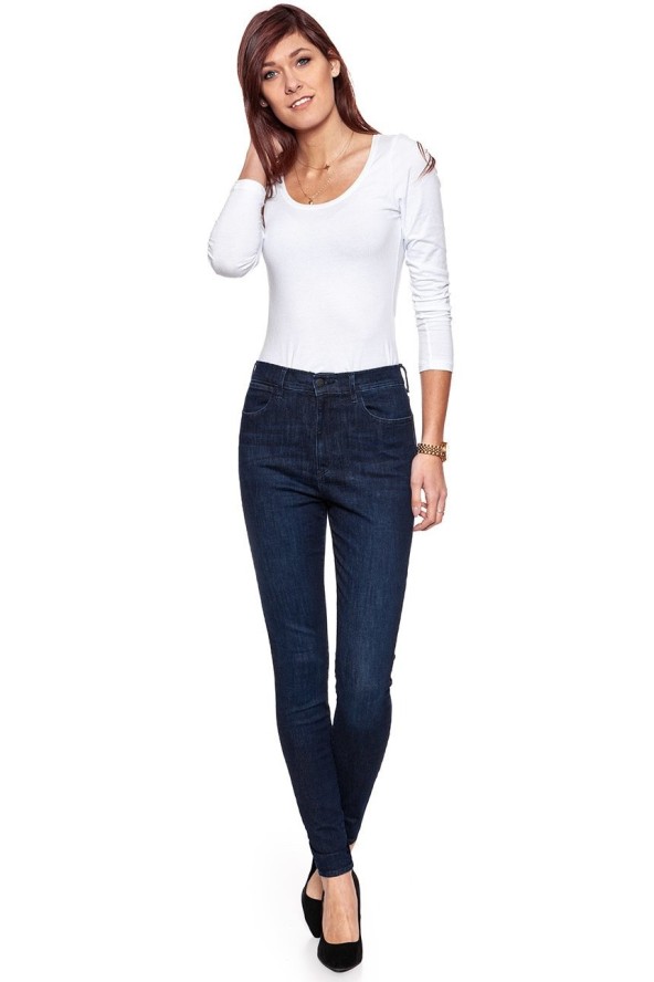 WRANGLER SUPER HIGH SKINNY TAINTED BLUE W27WSZ21H 112128196