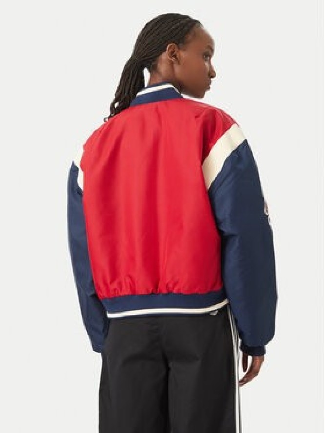 adidas Kurtka bomber KR7030 Czerwony Loose Fit