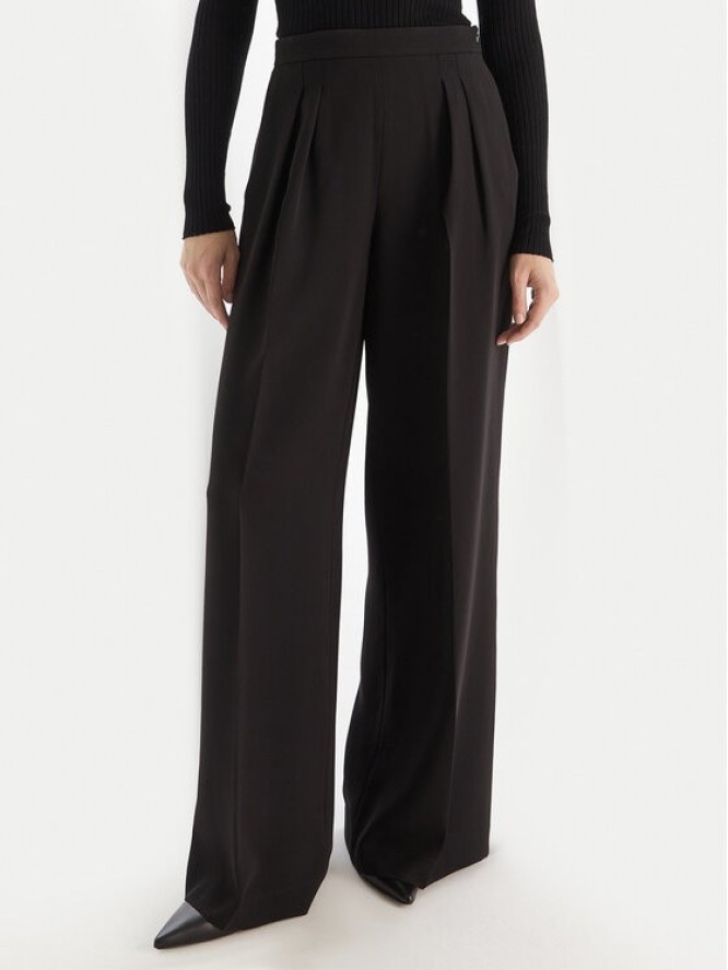 TWINSET Spodnie palazzo 252TT2401 Czarny Wide Leg