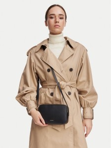Calvin Klein Torebka Foil Logo Elongated Camera Bag LV04F3276G Czarny