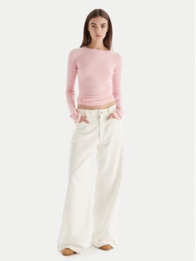 Patrizia Pepe Sweter 2K0337/K7S0-M555 Różowy Regular Fit