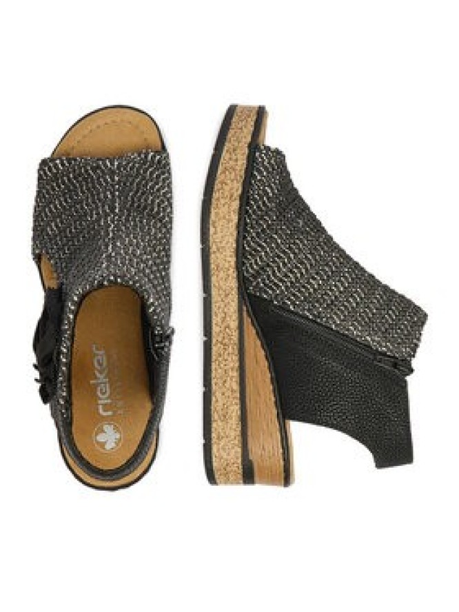 Rieker Sandały CEO-63791-01 Czarny