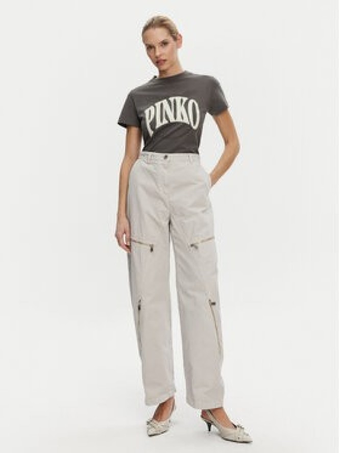 PINKO T-Shirt 101752 A2CT I63 Szary Regular Fit
