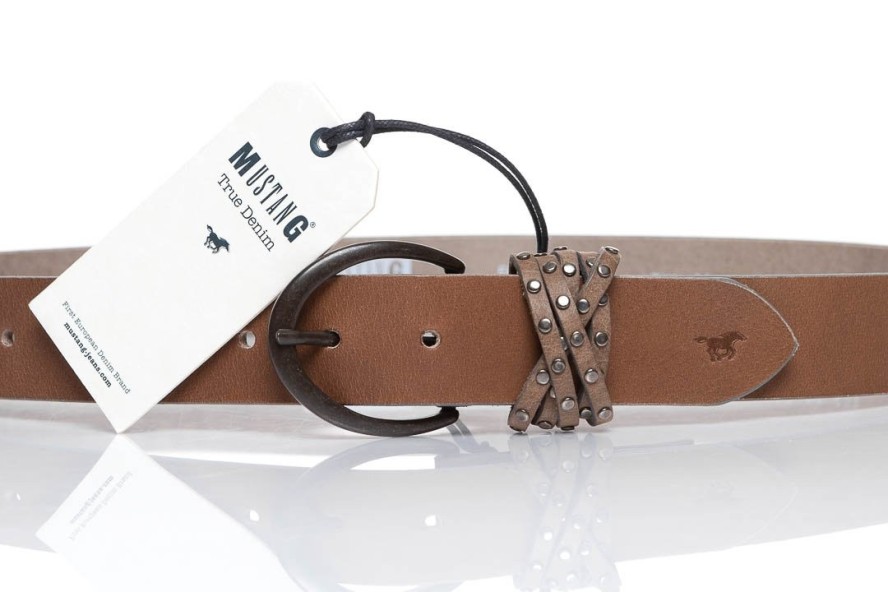 DAMSKI PASEK MUSTANG PASEK SKÓRZANY MW3003R03 623 35mm Ledergürtel Q.1869