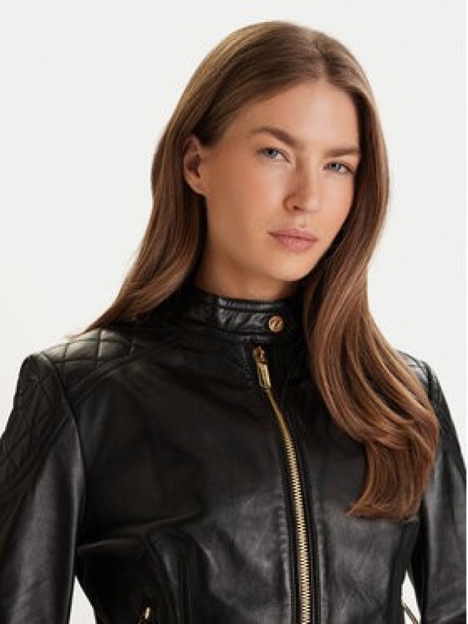 Marciano Guess Kurtka skórzana 6RGL09 7133A Czarny Regular Fit