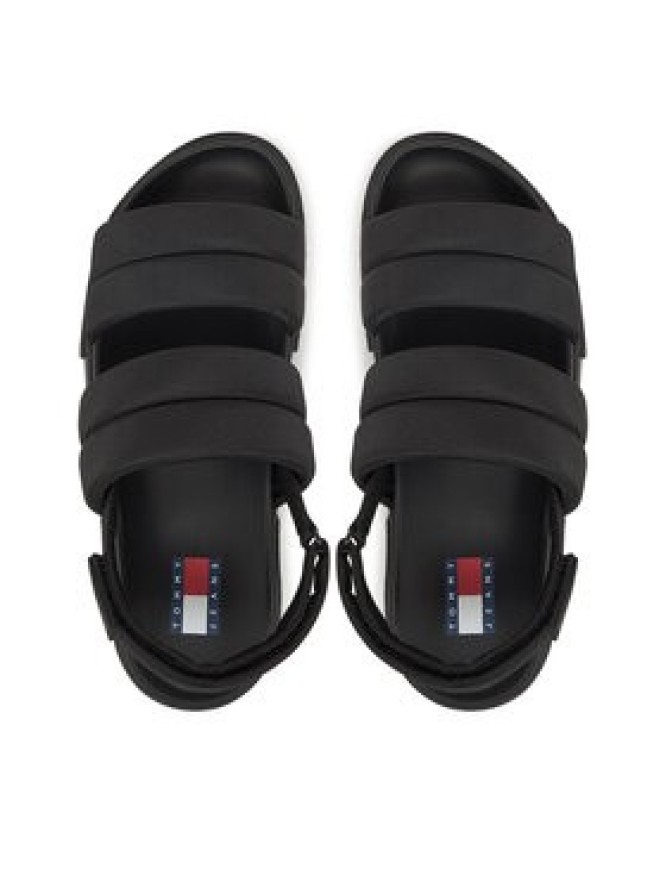 Tommy Jeans Sandały Tjw Flatform Sandal EN0EN02802 Czarny