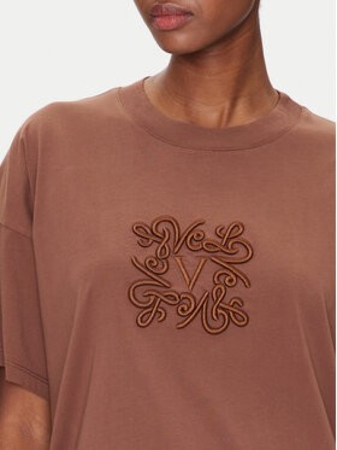 ViCOLO T-Shirt RD0119 Brązowy Regular Fit