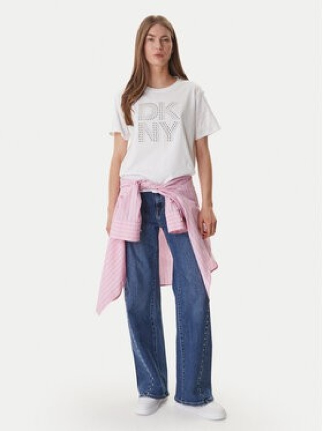 DKNY T-Shirt DJ6T1741 Biały Relaxed Fit