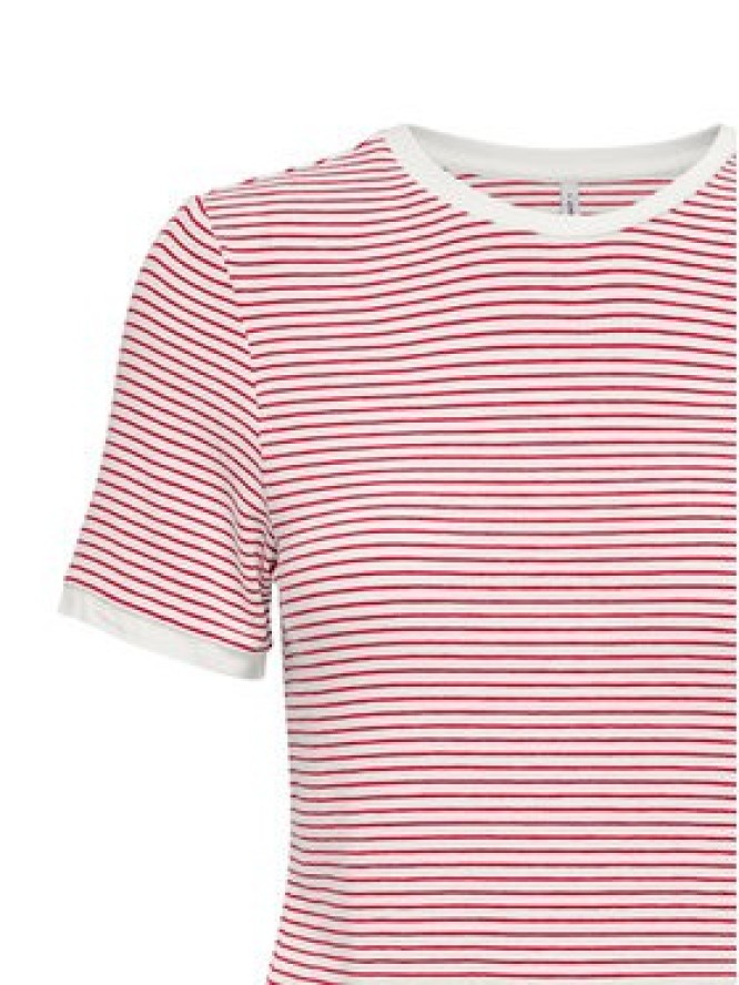 ONLY T-Shirt Tine 15315406 Czerwony Regular Fit