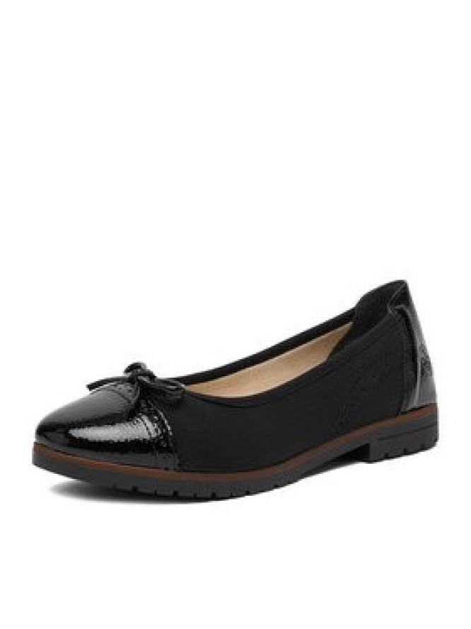 Rieker Baleriny 45358-00 Czarny