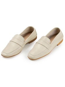 Anna Morellini Skórzane mokasyny "Sylvira" w kolorze beżowym rozmiar: 37