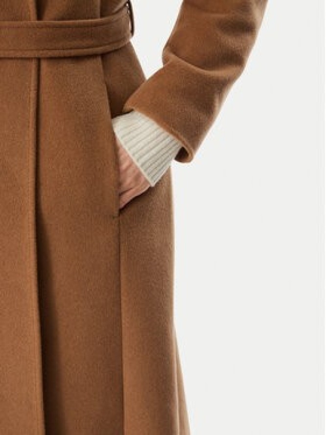 LAUREN RALPH LAUREN Płaszcz wełniany 297962169007 Brązowy jasny Regular Fit